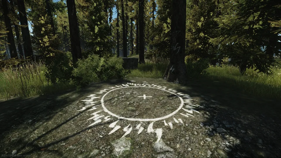 The marked circle