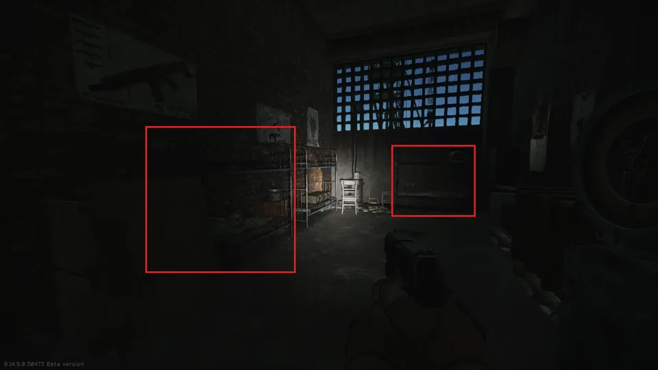 Кровати в южной комнате