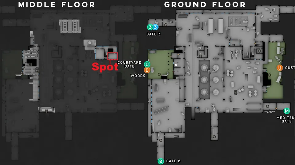 Room location marked on map