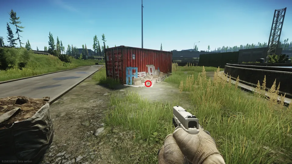 The container