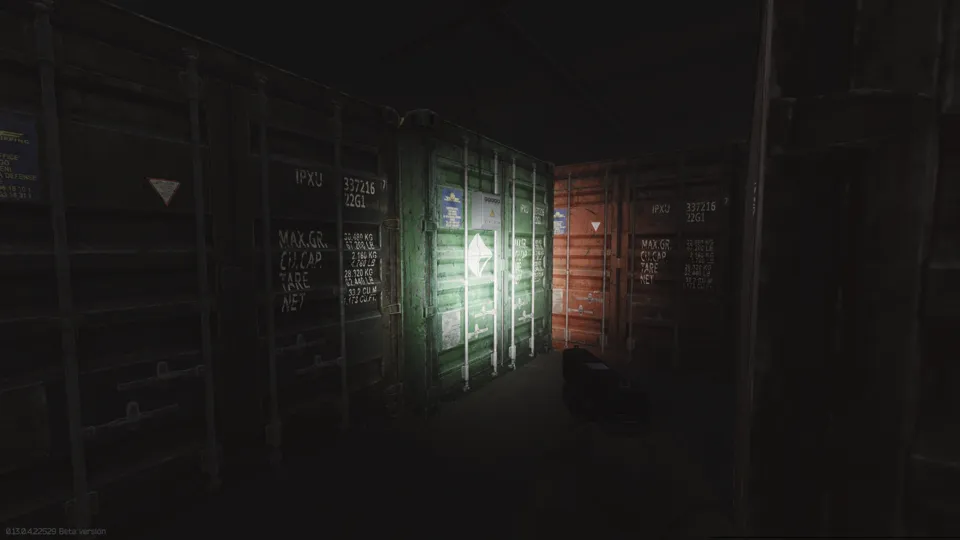In front of the Object-14 container