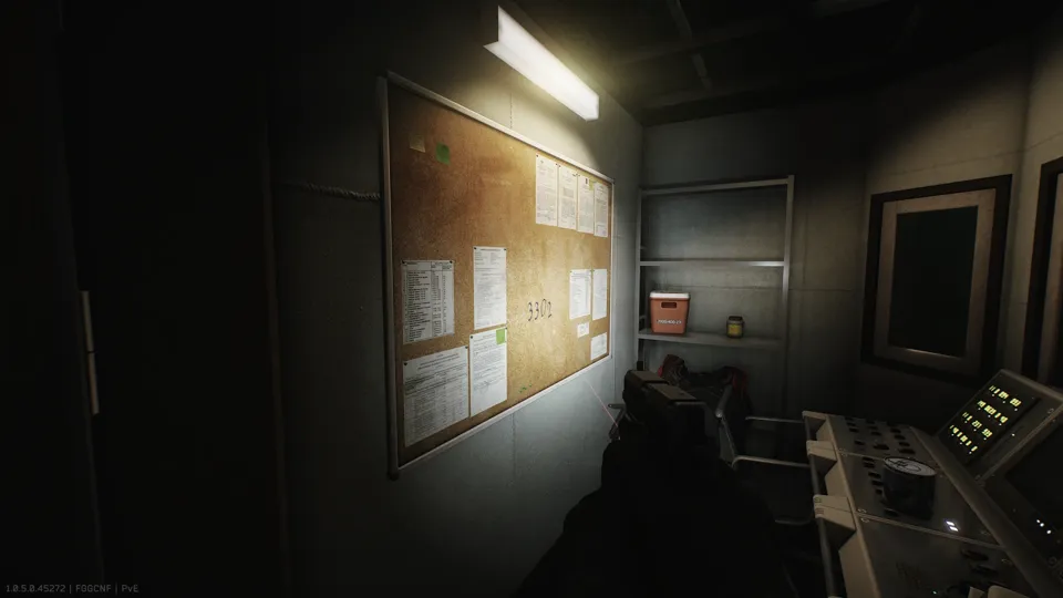 The code on the pinboard