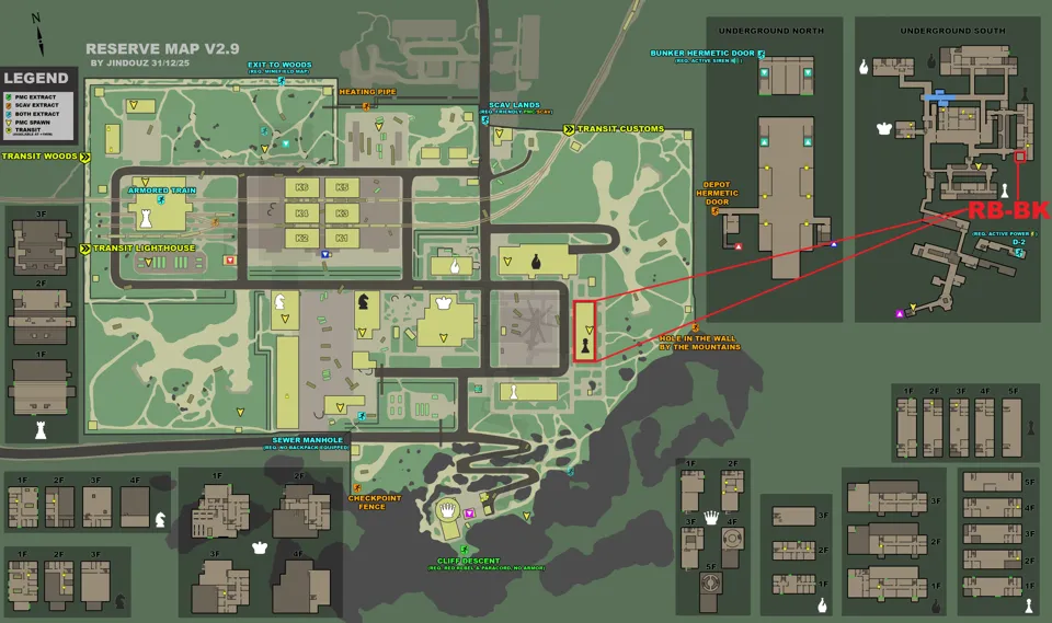 Room location marked on map