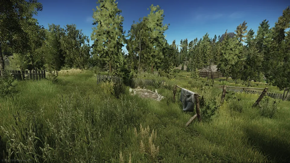 The second ritual spot in the dilapidated village